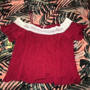 Flowy Spaghetti Strap Off the Shoulder Top